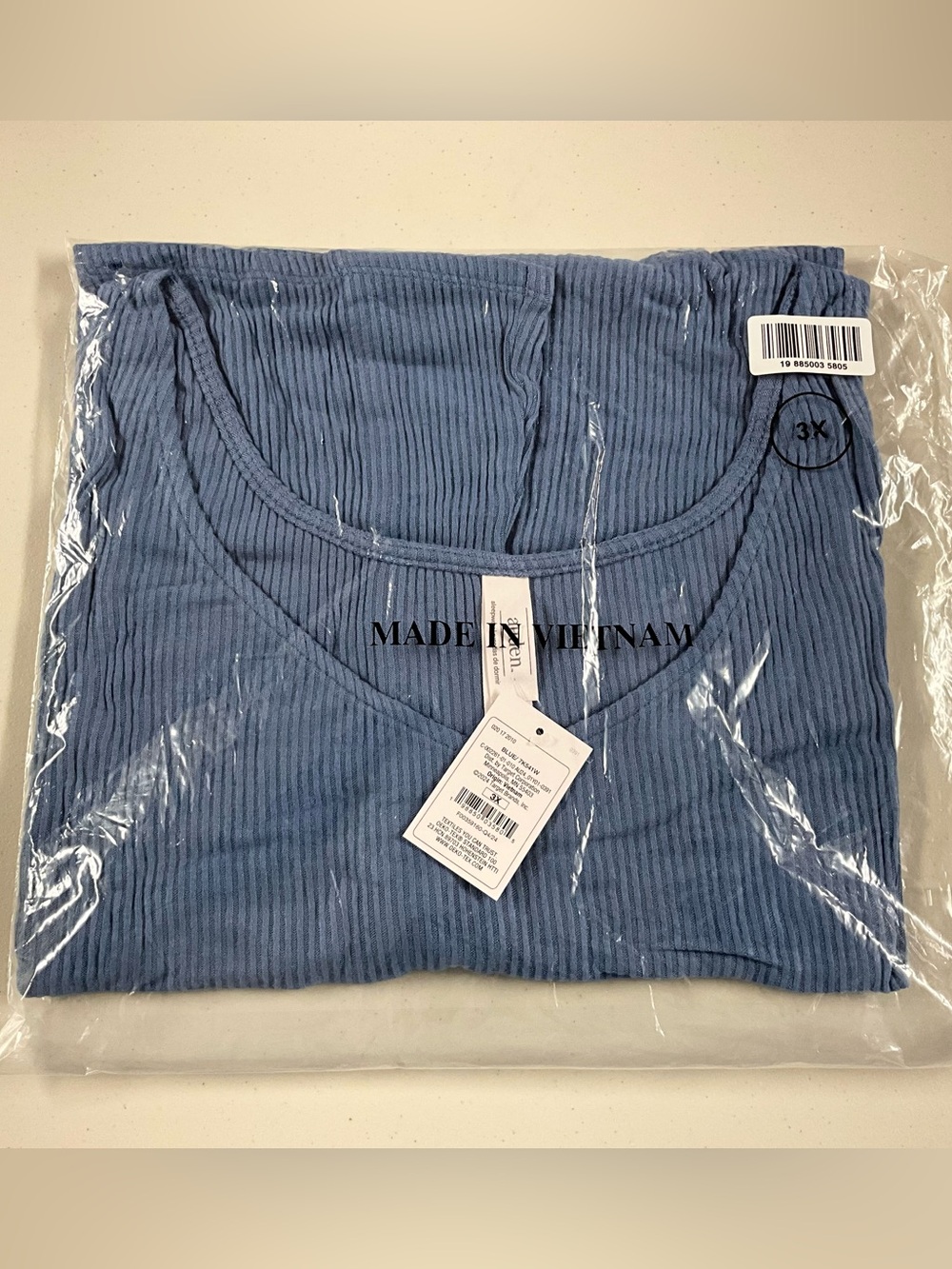 Target Light Blue Ribbed Tank Top - Picture 8 of 9